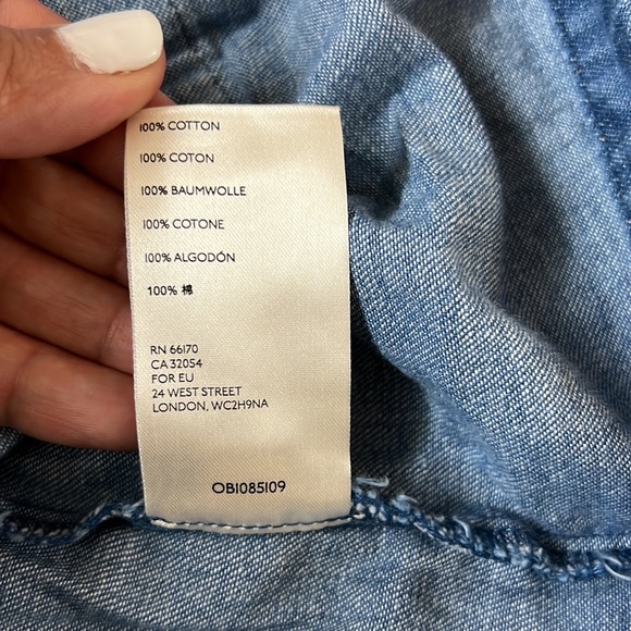 We The Free People Women’s NWT Size Large Palm Desert Denim Top size XL - Picture 14 of 16